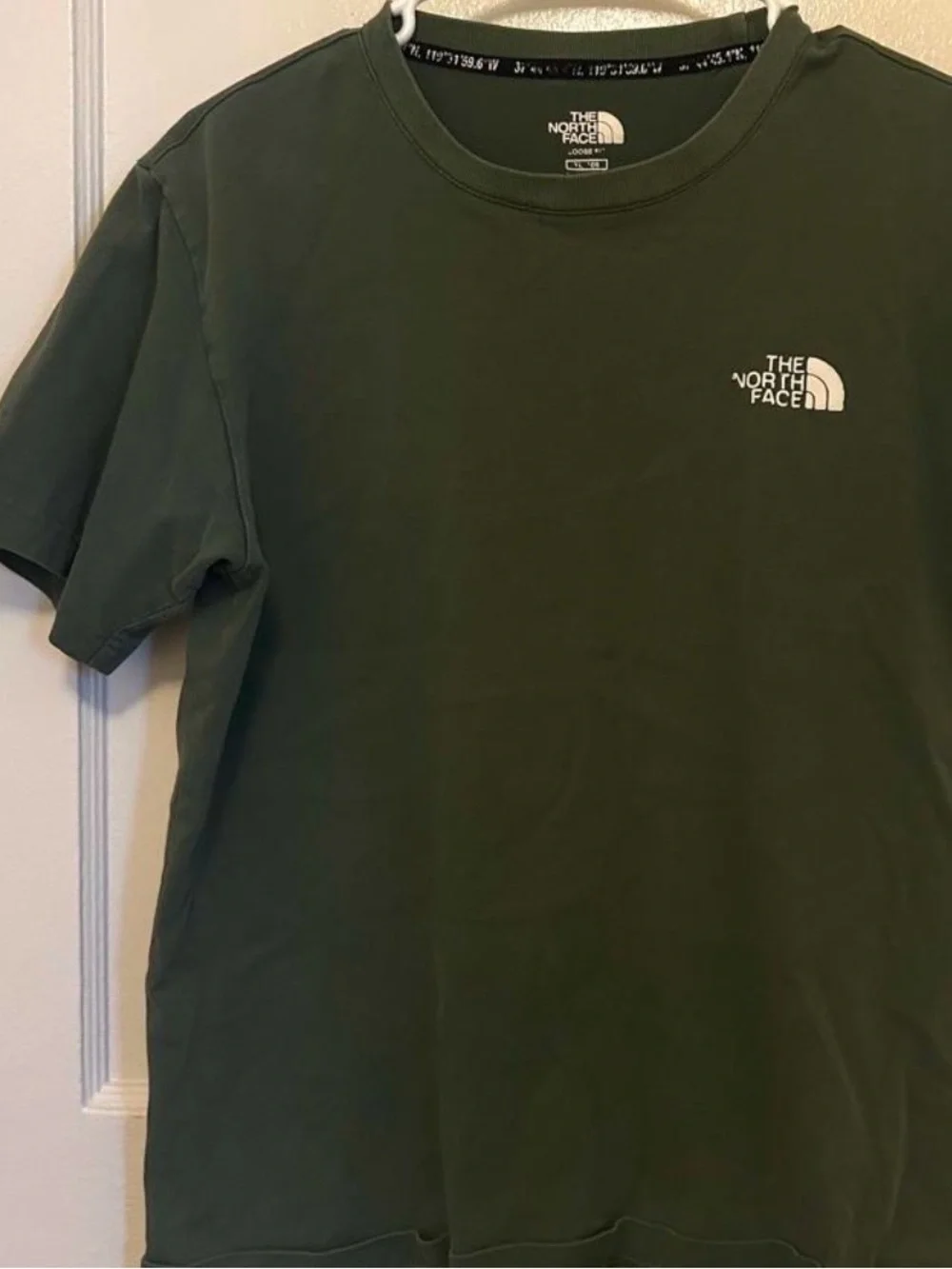 The North Face Olive Kilimanjaro Graphic Short Sleeve Tee